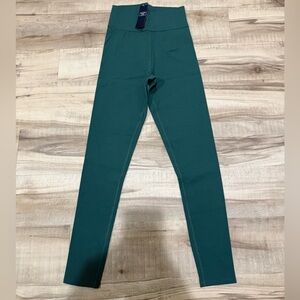 Abercrombie & Fitch Soft Ribbed Green Leggings Medium NWT